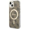 Guess GUHMP14SH4STW iPhone 14 / 15 / 136.1 brązowy/brown hardcase 4G MagSafe